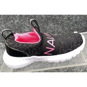 Nautica Kids Girls Toddler 5C Athletic Sneaker Canvey Sparklet Shoe Slip On